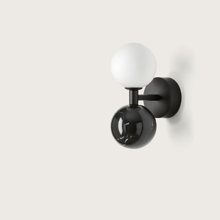 Sieninis šviestuvas DALT black marble