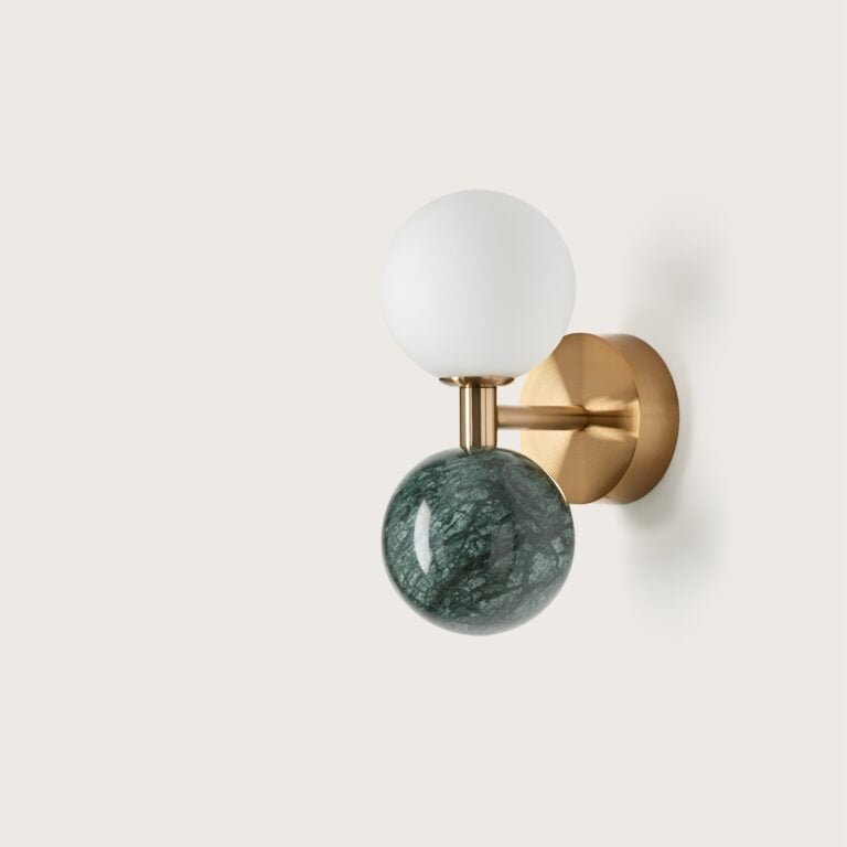 Sieninis šviestuvas DALT green marble