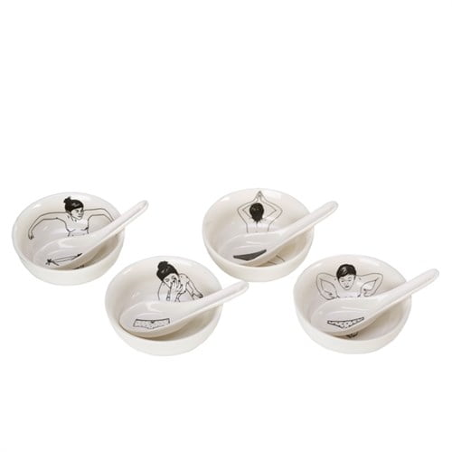 Dubenėliai Undressed 4 vnt. su šaukštais