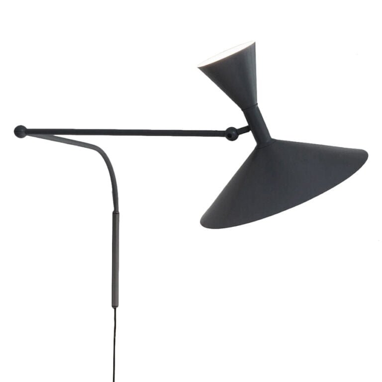 Sieninins šviestuvas LAMPE DE MARSEILLE Black