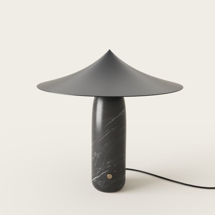 Stalinis šviestuvas Kine Black marble