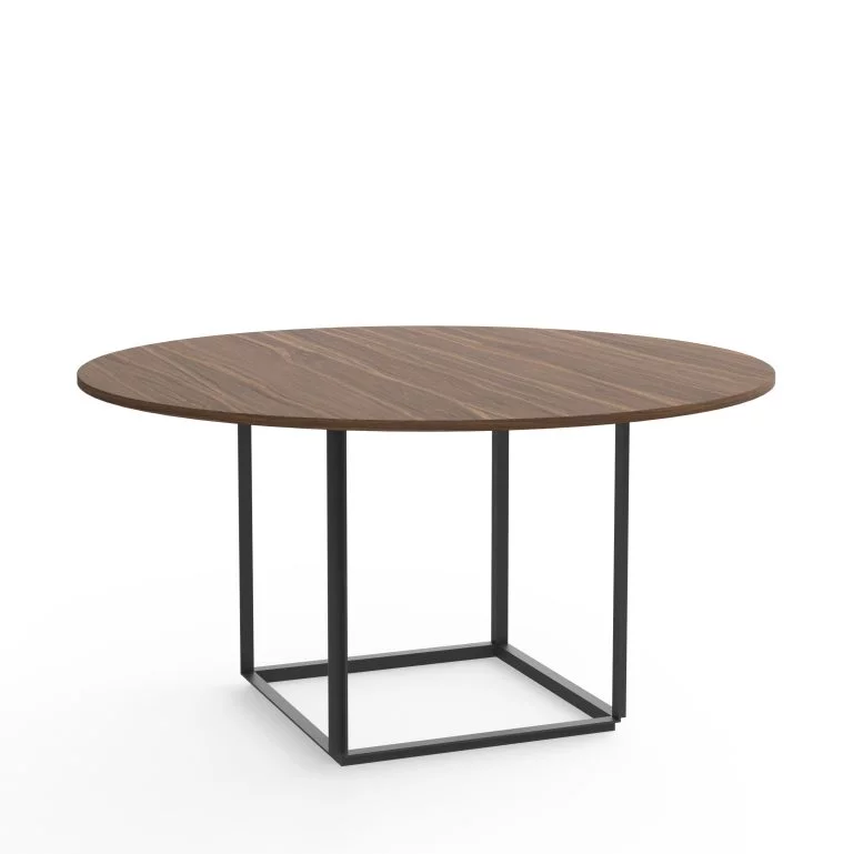 Valgomojo stalas Florence Walnut w. Black Frame 145