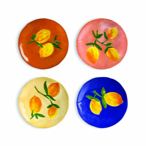 Lėkštutės Lemon full colour 4 vnt. d16