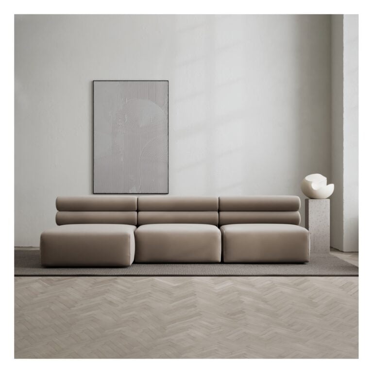 Sofa Renzo Corner 3 Seat Warm Clay