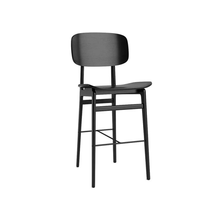 Pusbario kėdė NY11 black oak su atlošu