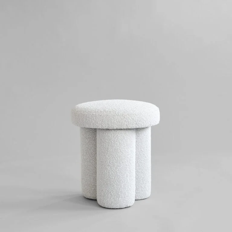 Kėdė / pufas BIG FOOT Boucle off white