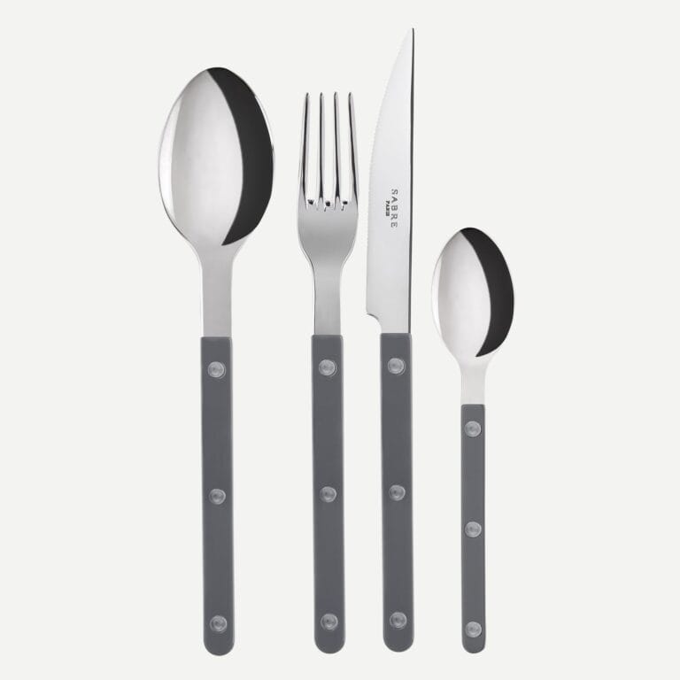 Stalo įrankiai Bistrot Solid Dark Grey 4 vnt.