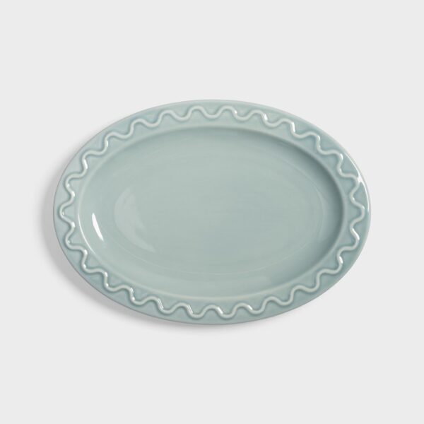 Lėkštė Mochi light blue oval