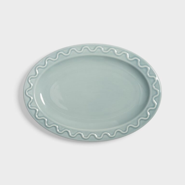 Lėkštė Mochi light blue oval