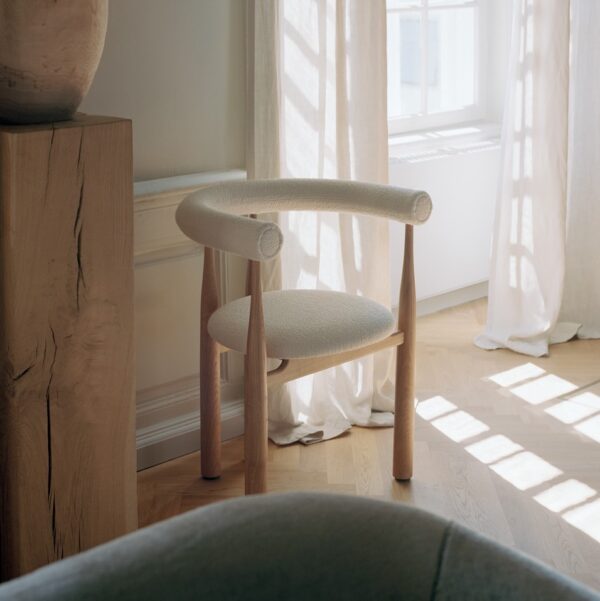Valgomojo kėdė Bukowski Oak Upholstered