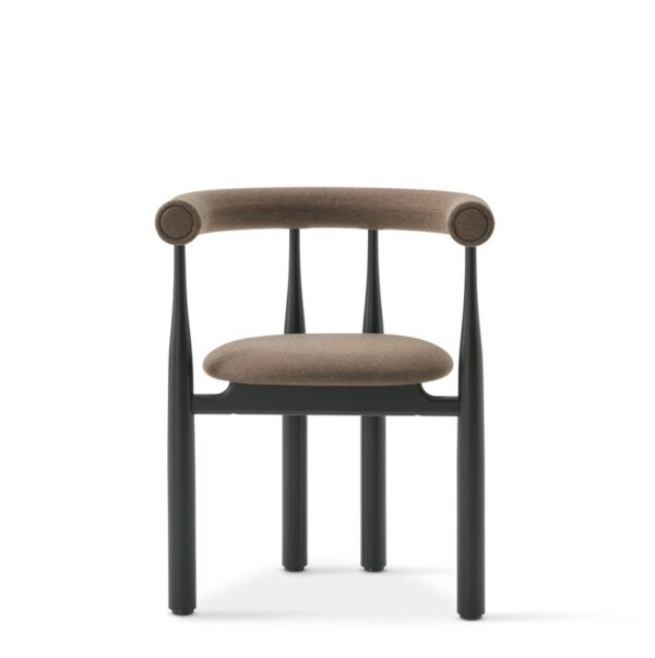 Valgomojo kėdė Bukowski Black Upholstered