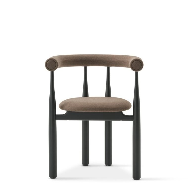 Valgomojo kėdė Bukowski Black Upholstered