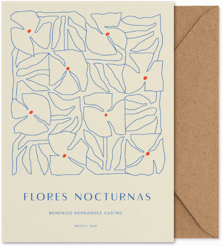 Atvirukas Flores Nocturnas 01 | Berenice Hernandez