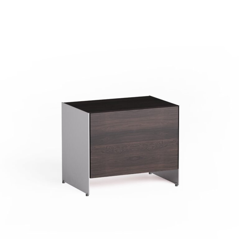 Šoninis staliukas Aloox 60 Doors Ebony Oak