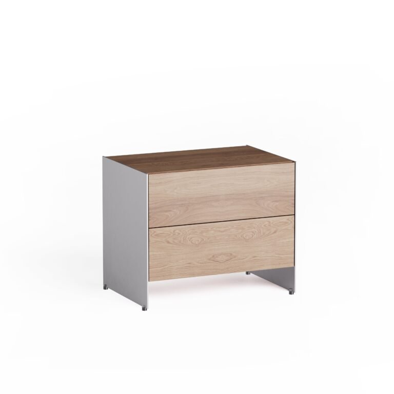 Šoninis staliukas Aloox 60 Drawers Natural Oak