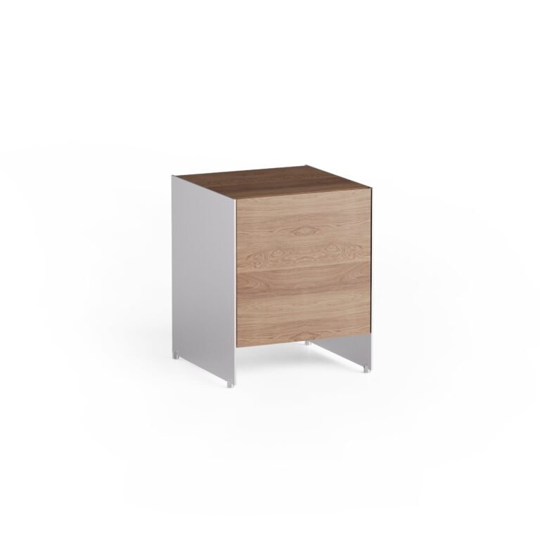 Šoninis staliukas Aloox 40 Door Natural Oak