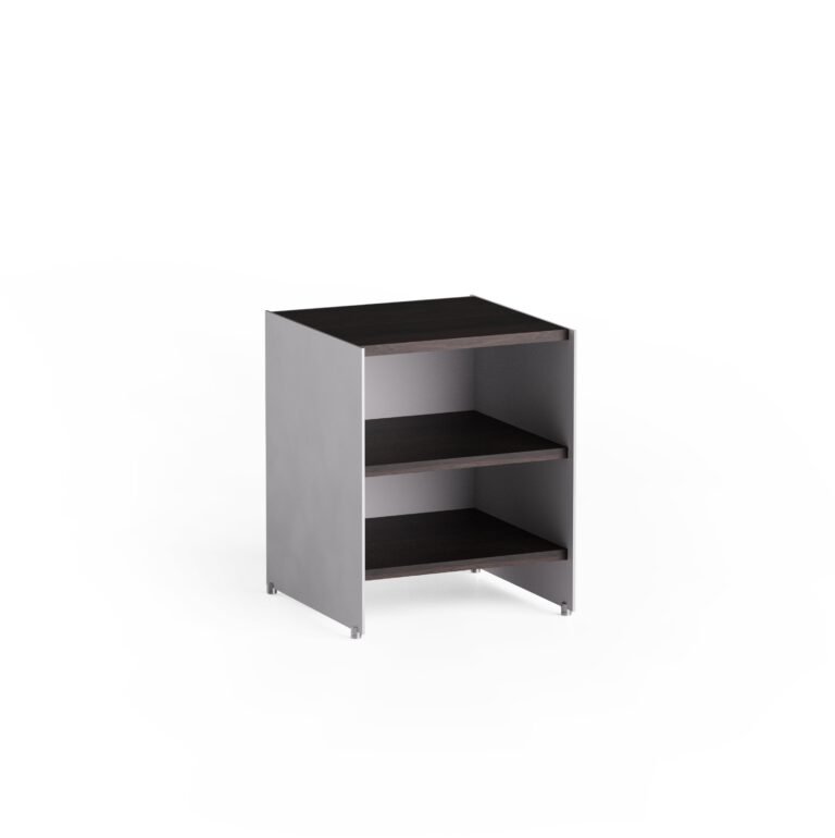 Šoninis staliukas Aloox 40 Shelves Ebony Oak