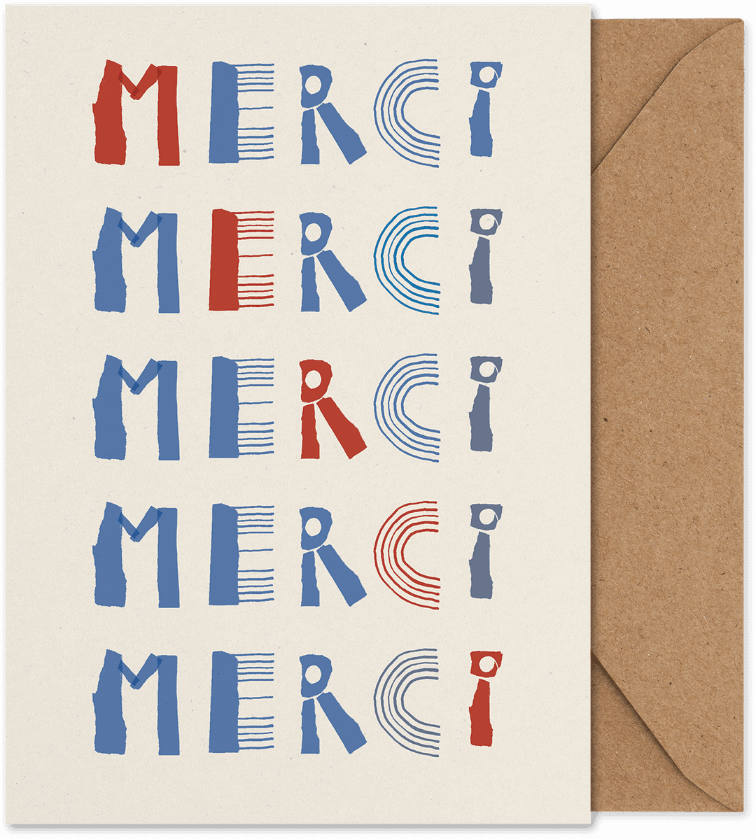 Atvirukas Merci | All The Way To Paris