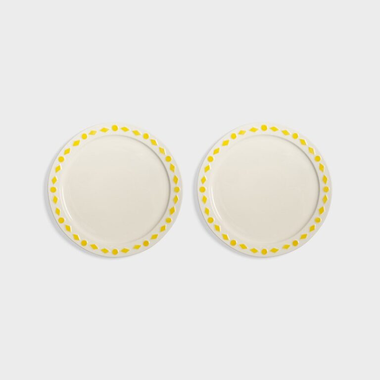 Lėkštės Folk Yellow 2 vnt. d27