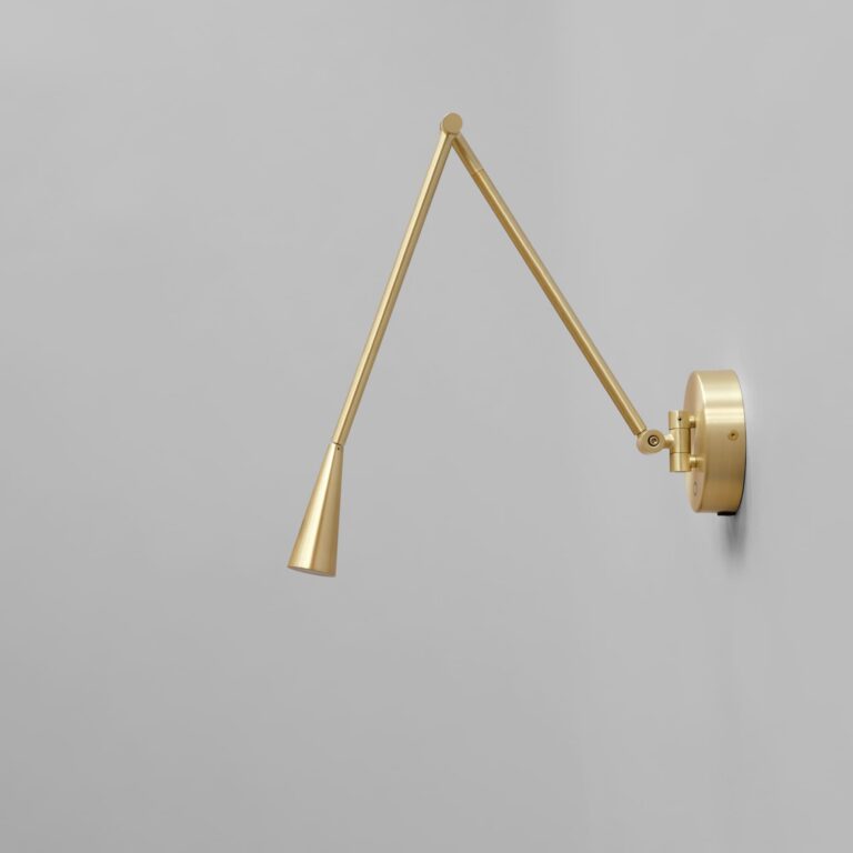 Sieninis šviestuvas Snake Brass