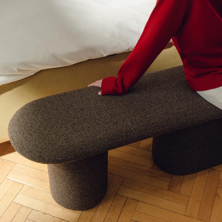 Minkštasuolis Rull Chocolate Brown Bouclé