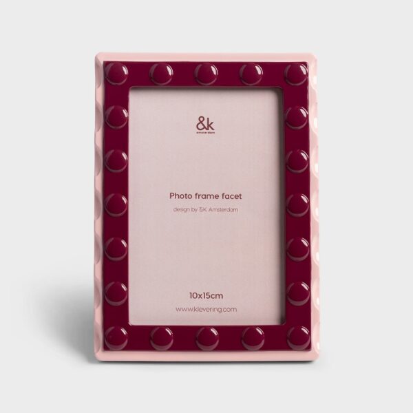 Rėmelis Facet Rectangle Large Pink