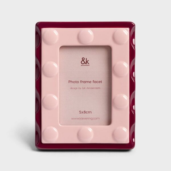 Rėmelis Facet Rectangle Small Pink